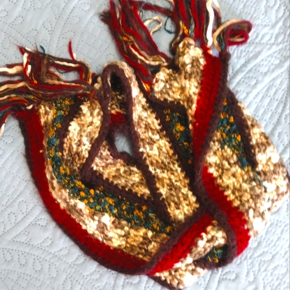 EUC Maurice's multi-colored knit scarf with fringe - Picture 7 of 12